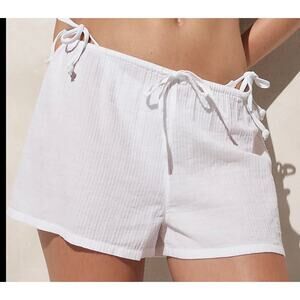 J Crew Airy Gauge Cotton Lightweight Beach Shorts US Women's M New
